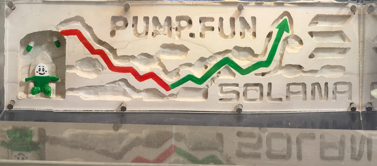 Real Antfun gypsum ant farm with PUMP.FUN and SOLANA tunnels